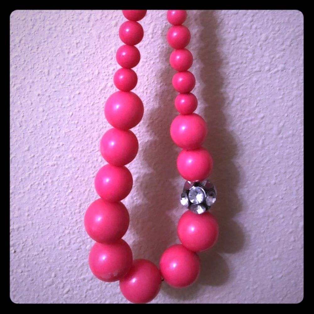 Hot pink necklace